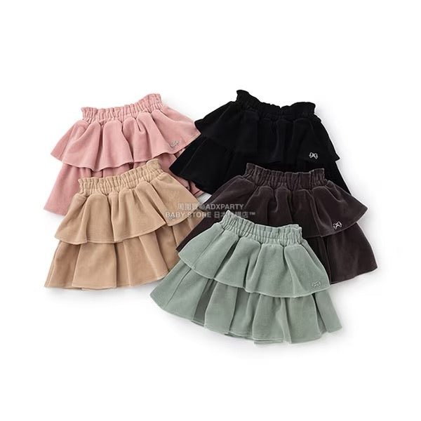 日本童裝 Ly# mine 天鵝絨蛋糕裙 100-150cm 女童款 秋季 SKIRTS