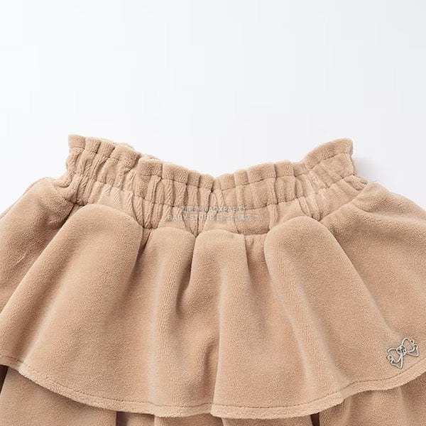 日本童裝 Ly# mine 天鵝絨蛋糕裙 100-150cm 女童款 秋季 SKIRTS