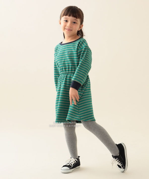 日本童裝 BEAMS mini 間條連身裙 90-140cm 女童款 秋冬季 DRESSES