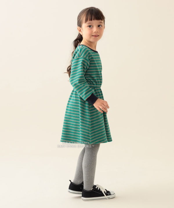 日本童裝 BEAMS mini 間條連身裙 90-140cm 女童款 秋冬季 DRESSES