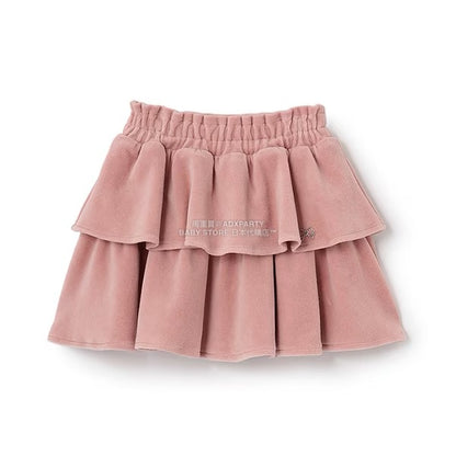 日本童裝 Ly# mine 天鵝絨蛋糕裙 100-150cm 女童款 秋季 SKIRTS