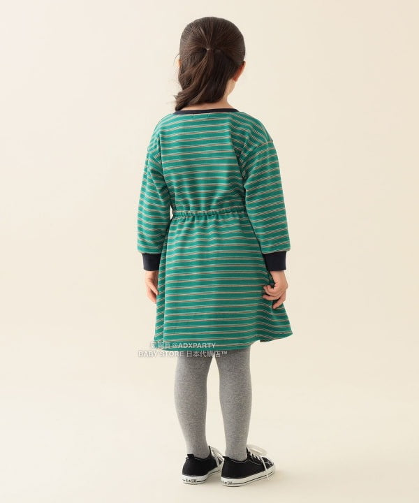 日本童裝 BEAMS mini 間條連身裙 90-140cm 女童款 秋冬季 DRESSES