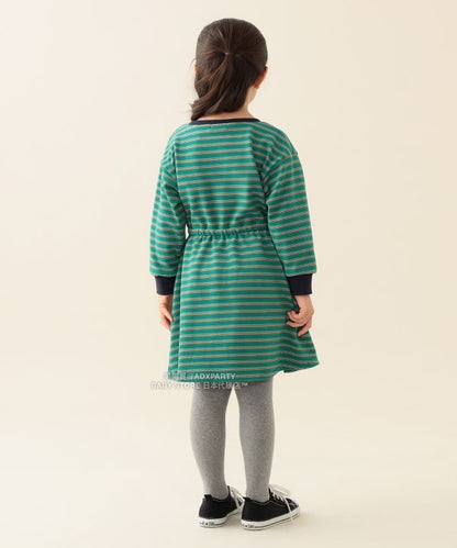 日本童裝 BEAMS mini 間條連身裙 90-140cm 女童款 秋冬季 DRESSES