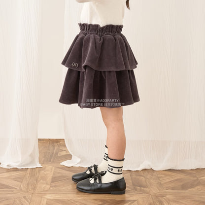 日本童裝 Ly# mine 天鵝絨蛋糕裙 100-150cm 女童款 秋季 SKIRTS