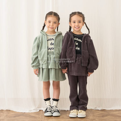 日本童裝 Ly# mine 天鵝絨喇叭褲連裙 100-150cm 女童款 秋季 SKIRTS PANTS