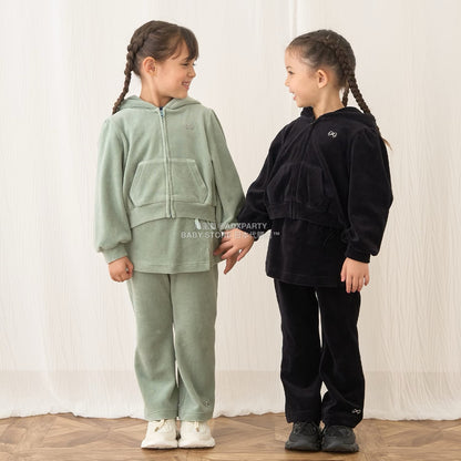 日本童裝 Ly# mine 天鵝絨喇叭褲連裙 100-150cm 女童款 秋季 SKIRTS PANTS