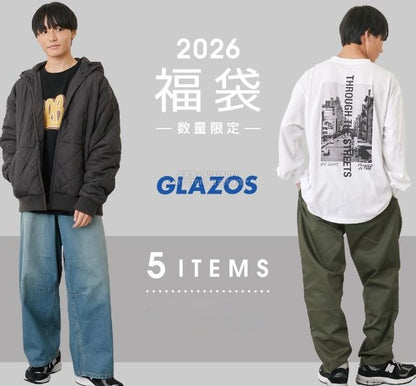 日本直送 GLAZOS 福袋5點 150-180cm 男童款 2026年日本新春福袋 福袋不參與$900免運 滿$900可加$25免運【日本預售：2026年1月1日】