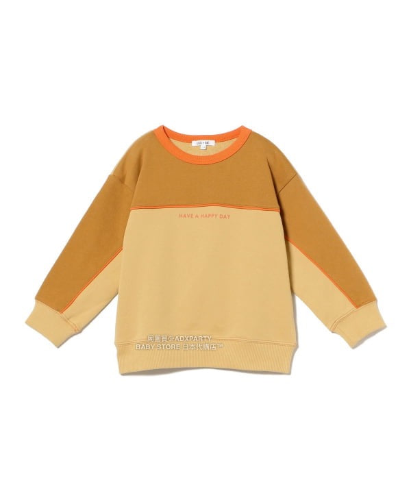 日本童裝  B:MING by BEAMS 拼色衛衣 100-140cm 男童款 秋冬季 TOPS