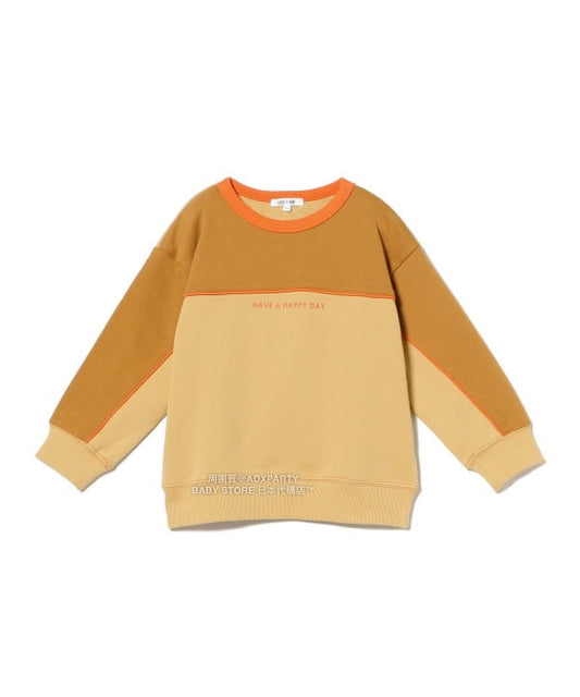 日本童裝  B:MING by BEAMS 拼色衛衣 100-140cm 男童款 秋冬季 TOPS