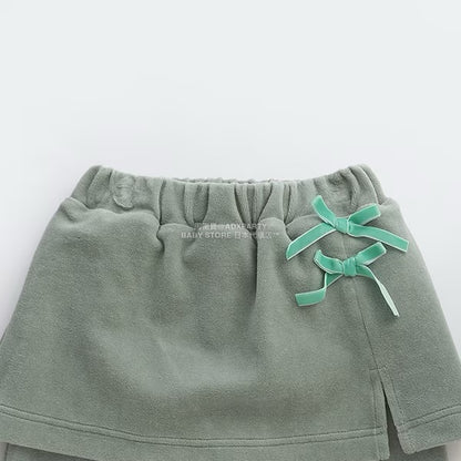 日本童裝 Ly# mine 天鵝絨喇叭褲連裙 100-150cm 女童款 秋季 SKIRTS PANTS