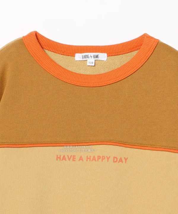 日本童裝  B:MING by BEAMS 拼色衛衣 100-140cm 男童款 秋冬季 TOPS