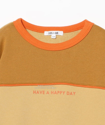 日本童裝  B:MING by BEAMS 拼色衛衣 100-140cm 男童款 秋冬季 TOPS