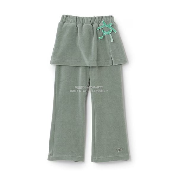 日本童裝 Ly# mine 天鵝絨喇叭褲連裙 100-150cm 女童款 秋季 SKIRTS PANTS