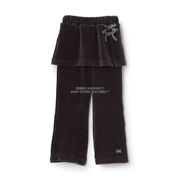日本童裝 Ly# mine 天鵝絨喇叭褲連裙 100-150cm 女童款 秋季 SKIRTS PANTS