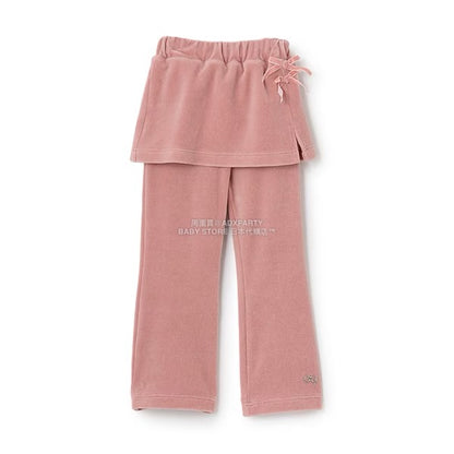 日本童裝 Ly# mine 天鵝絨喇叭褲連裙 100-150cm 女童款 秋季 SKIRTS PANTS