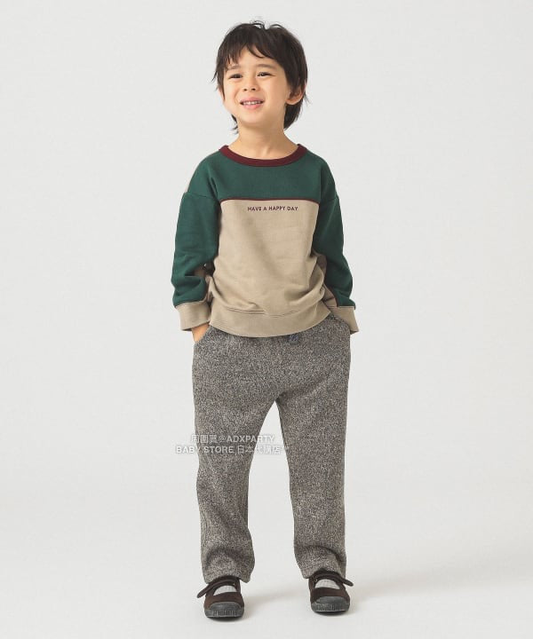 日本童裝  B:MING by BEAMS 拼色衛衣 100-140cm 男童款 秋冬季 TOPS