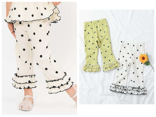 Japanese children's clothing apres les cours lace nine-point trousers 80-130cm girls summer PANTS 