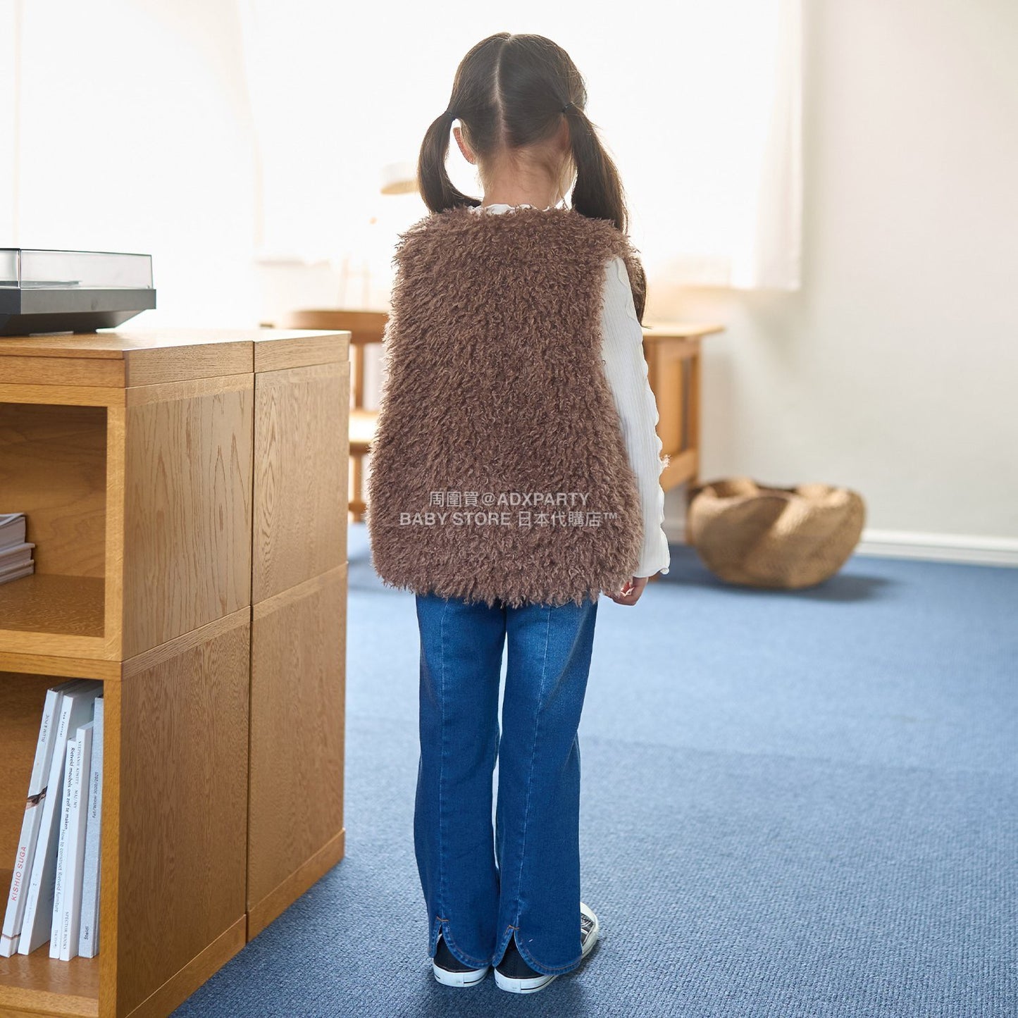 日本童裝 Ly# mine 蓬鬆柔軟毛毛背心 110-140cm 女童款 秋季 OUTERWEAR
