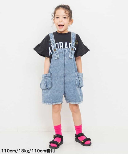 日本童裝 BREEZE 牛仔背帶褲 80-130cm 女童款 夏季 Jumpsuit