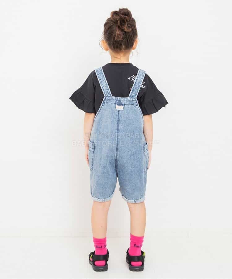 日本童裝 BREEZE 牛仔背帶褲 80-130cm 女童款 夏季 Jumpsuit