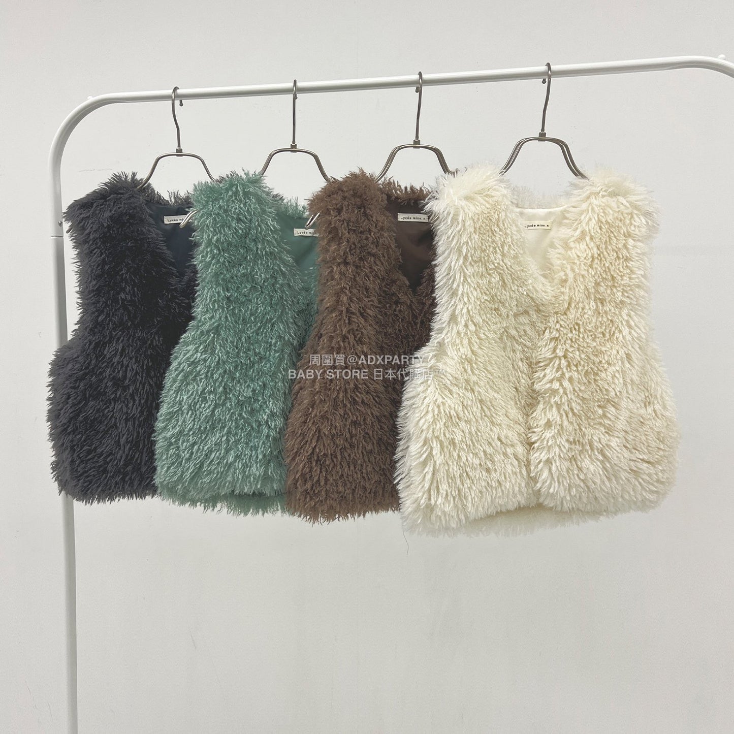 日本童裝 Ly# mine 蓬鬆柔軟毛毛背心 110-140cm 女童款 秋季 OUTERWEAR