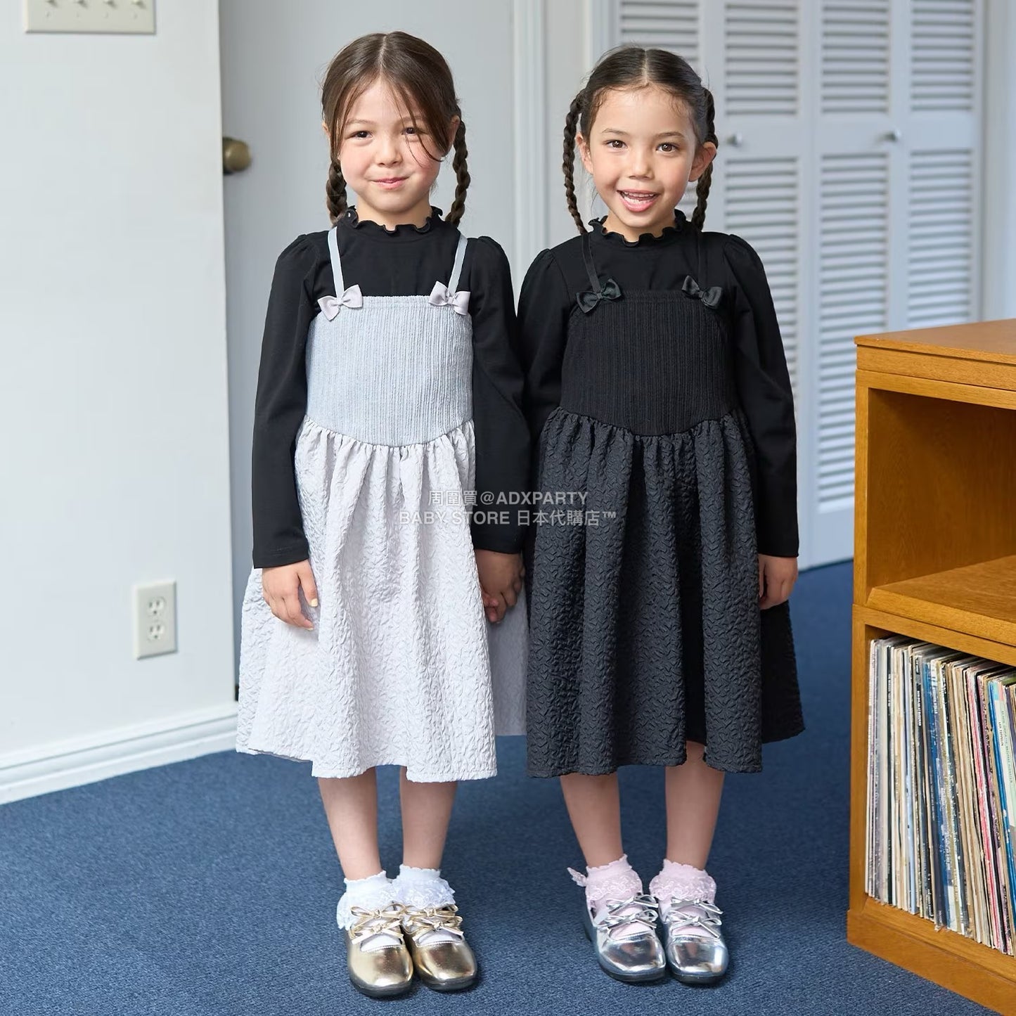 日本童裝 Ly# mine 吊帶連身裙及上衣兩件套裝 100-150cm 女童款 秋季 TOPS DRESSES