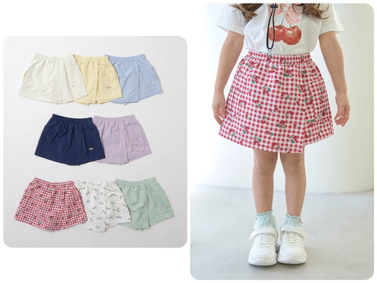 Japanese children's clothing Ly# mine waterproof series skirt pants 100-150cm girls spring and summer PANTS 