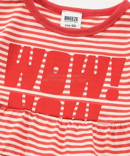 日本童裝 BREEZE 字母印花連身裙 80-140cm 女童款 夏季 DRESSES