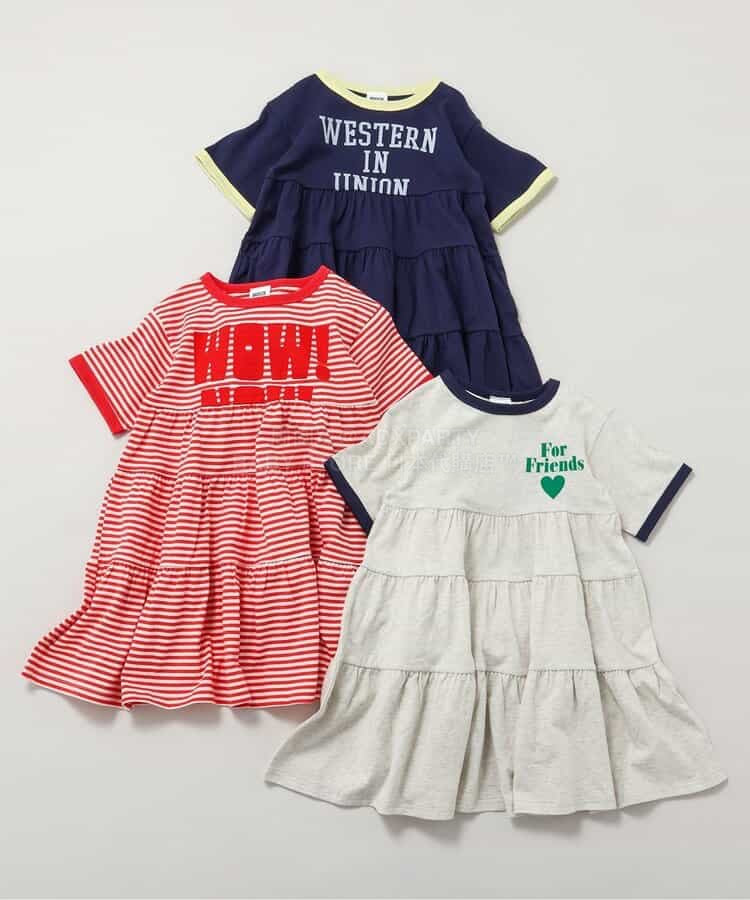 日本童裝 BREEZE 字母印花連身裙 80-140cm 女童款 夏季 DRESSES