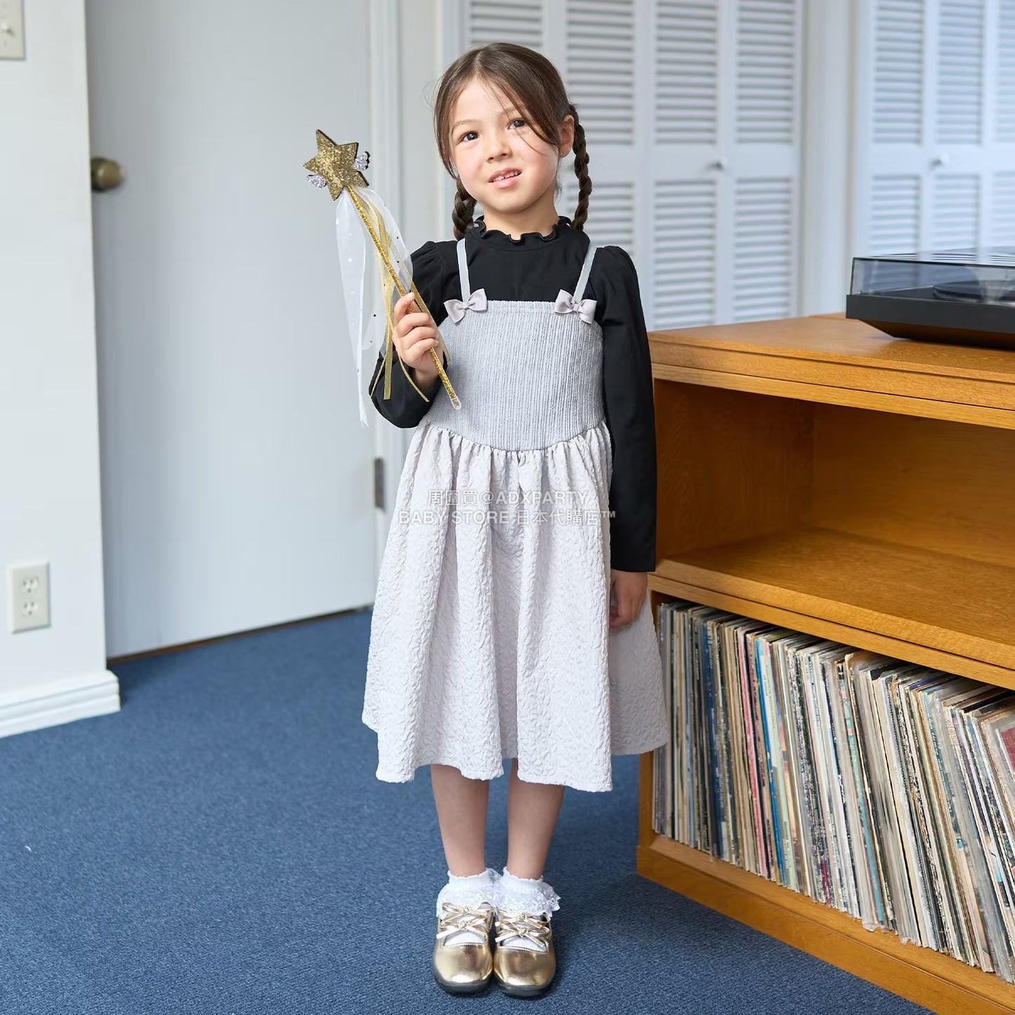 日本童裝 Ly# mine 吊帶連身裙及上衣兩件套裝 100-150cm 女童款 秋季 TOPS DRESSES