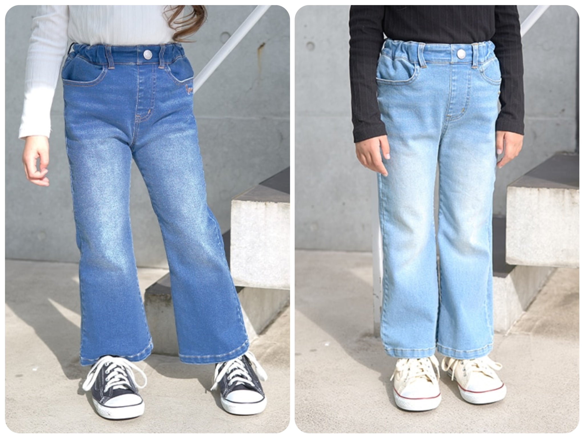 日本童裝 Ly# mine 喇叭牛仔長褲 100-150cm 女童款 春夏季 PANTS