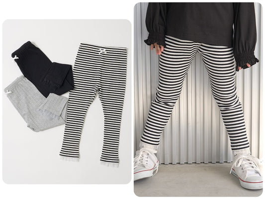 Japanese children's clothing Ly# mine mesh edge leggings 100-150cm girls spring and summer PANTS 