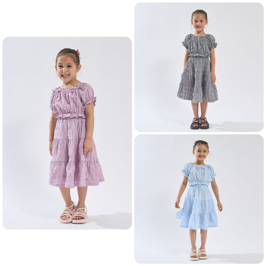 Japanese children's clothing Ly# mine 2Way front and back two-piece top and skirt set 100-150cm girls spring and summer TOPS SKIRTS 
