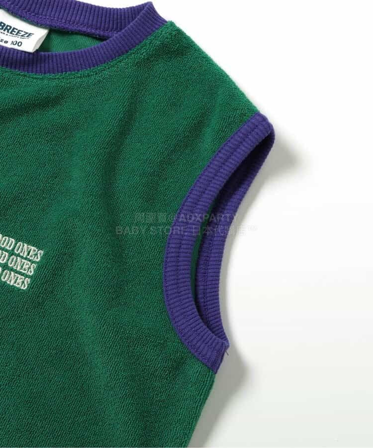 日本童裝 BREEZE 毛巾料兩件套裝 90-140cm 男童款 夏季 TOPS PANTS