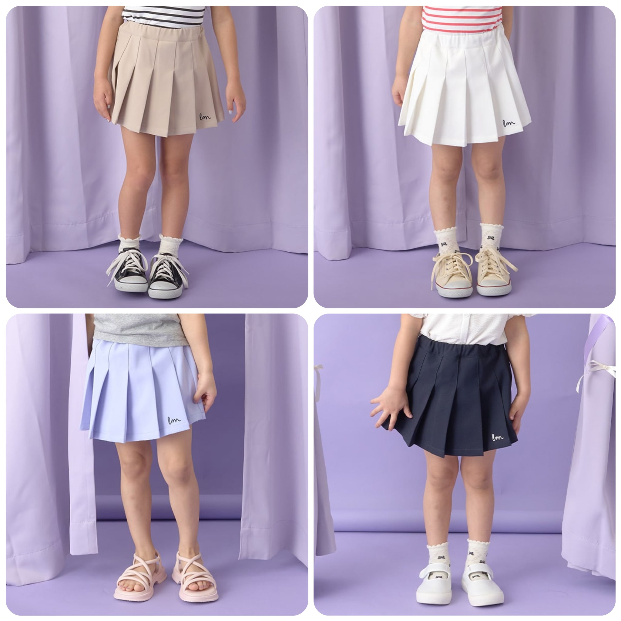 日本童裝 Ly# mine 百摺裙褲 100-150cm 女童款 春夏季 PANTS