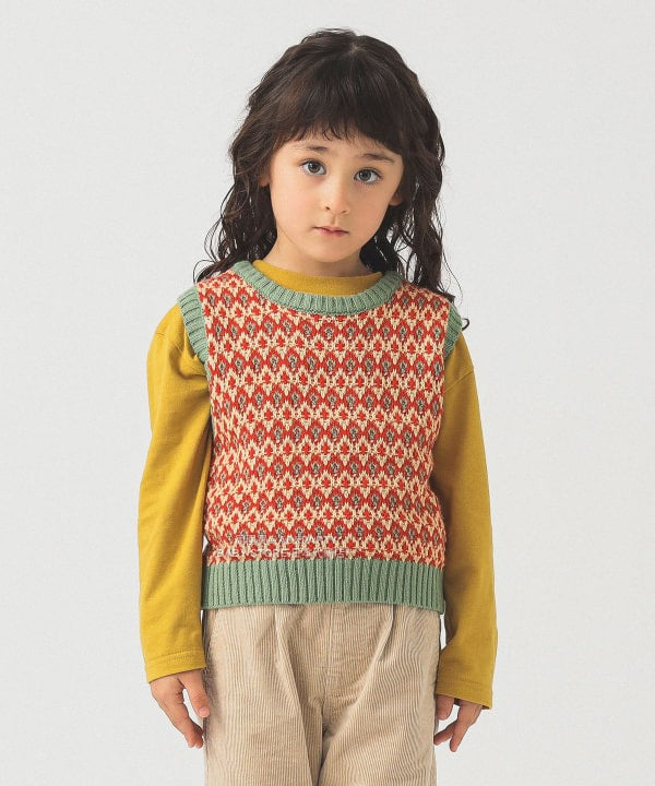 日本童裝 B:MING by BEAMS 編織針織背心 90-140cm 男童款/女童款 秋冬季 TOPS