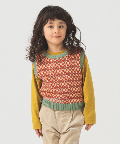 日本童裝 B:MING by BEAMS 編織針織背心 90-140cm 男童款/女童款 秋冬季 TOPS