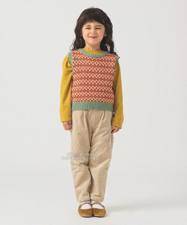 日本童裝 B:MING by BEAMS 編織針織背心 90-140cm 男童款/女童款 秋冬季 TOPS