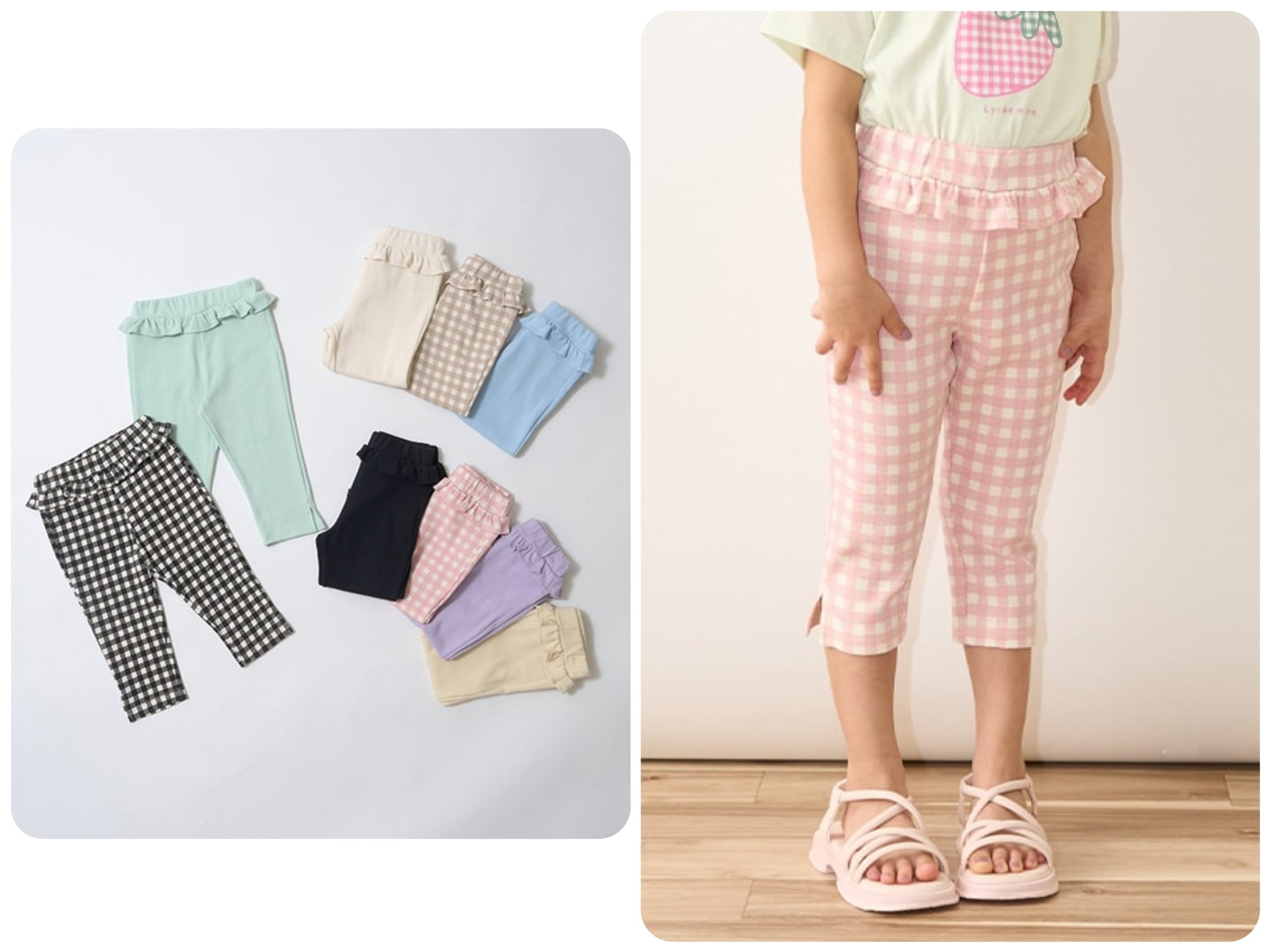 日本童裝 Ly# mine 裙邊打底七分褲 100-140cm 女童款 春夏季 PANTS
