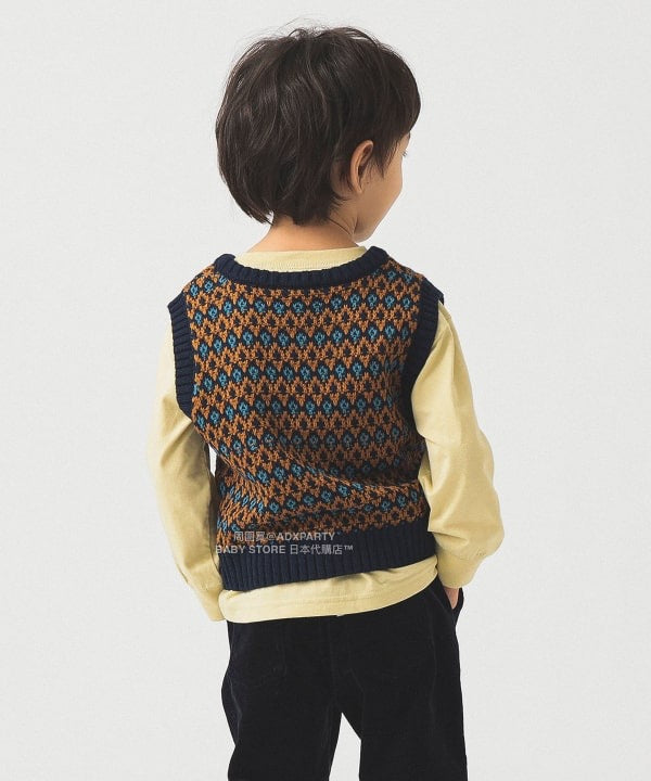 日本童裝 B:MING by BEAMS 編織針織背心 90-140cm 男童款/女童款 秋冬季 TOPS