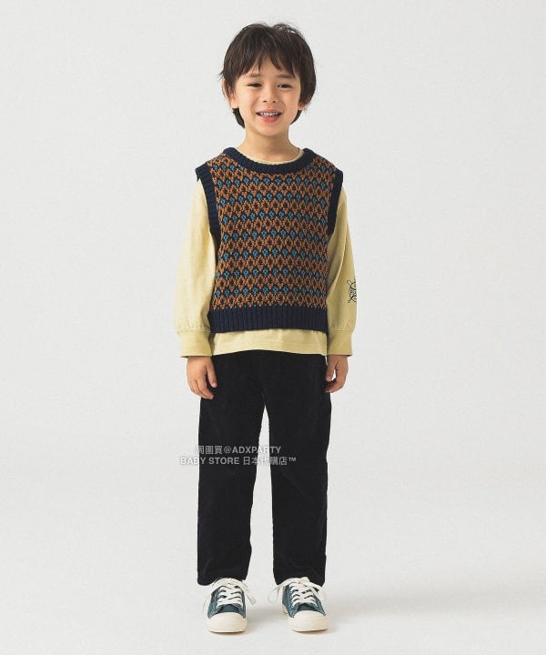 日本童裝 B:MING by BEAMS 編織針織背心 90-140cm 男童款/女童款 秋冬季 TOPS