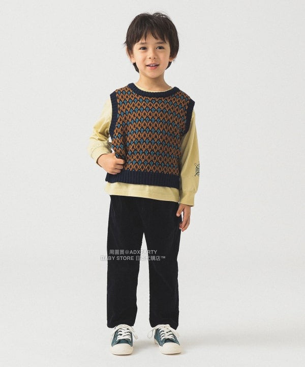 日本童裝 B:MING by BEAMS 編織針織背心 90-140cm 男童款/女童款 秋冬季 TOPS