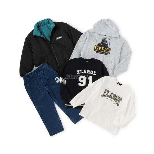 日本直送 XLARGE KIDS 福袋5點 90-140cm 男童款 2026年日本新春福袋 福袋不參與$900免運 滿$900可加$25免運 【日本預售：2026年1月1日】