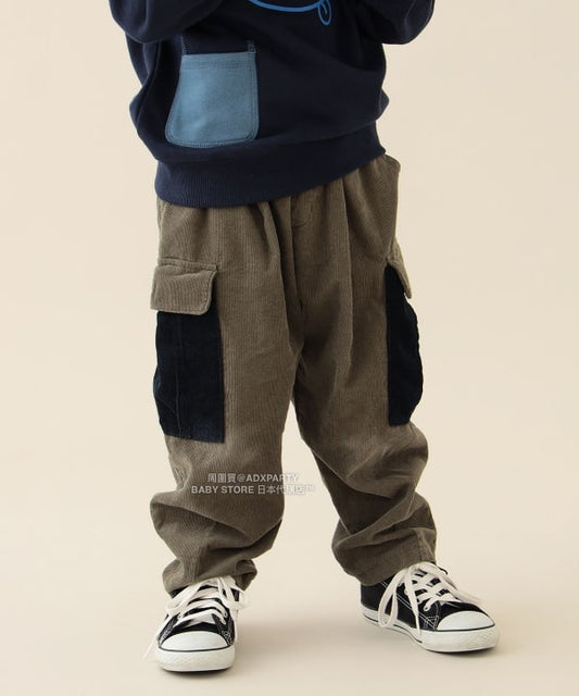 日本童裝 BEAMS mini 工裝長褲 90-140cm 男童款 秋冬季 PANTS