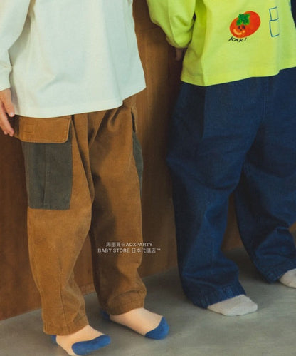 日本童裝 BEAMS mini 工裝長褲 90-140cm 男童款 秋冬季 PANTS