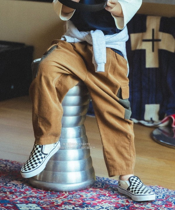 日本童裝 BEAMS mini 工裝長褲 90-140cm 男童款 秋冬季 PANTS