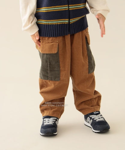 日本童裝 BEAMS mini 工裝長褲 90-140cm 男童款 秋冬季 PANTS