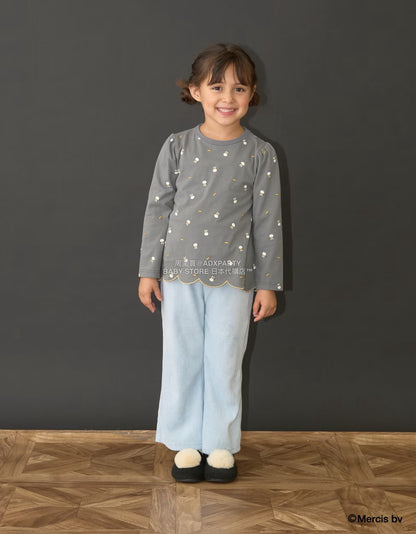 日本童裝 Ly# mine 針織燈芯絨長褲 100-150cm 女童款 秋季 PANTS