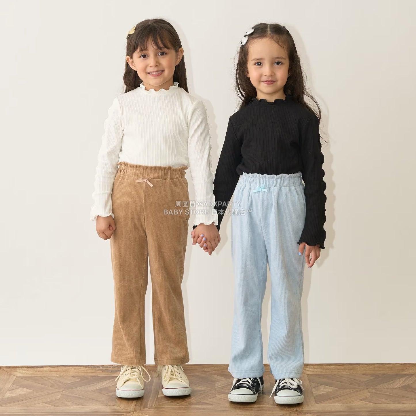 日本童裝 Ly# mine 針織燈芯絨長褲 100-150cm 女童款 秋季 PANTS