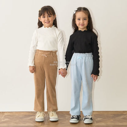 日本童裝 Ly# mine 針織燈芯絨長褲 100-150cm 女童款 秋季 PANTS